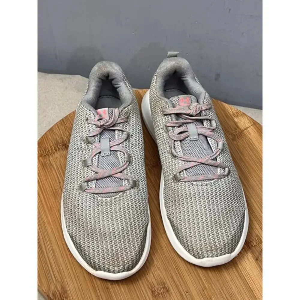 Under Armour Ripple 3021523-100 Gray Running Shoes‎ Girls 5.5 Sneakers